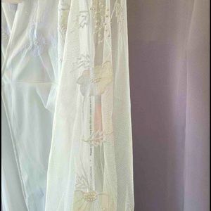 NWT Frock & Frill beaded beautiful white lace wrap dress